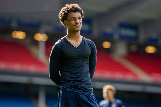Oscar Bobb of the Norwegian national football team