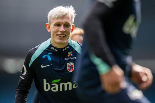 Marcus Holmgren Pedersen of the Norwegian national football