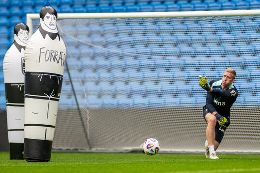 Goalkeeper Egil Selvik of the Norwegian national football