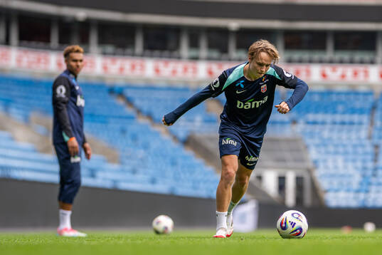 Andreas Schjelderup of the Norwegian national football team