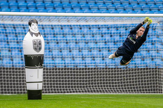Goalkeeper Egil Selvik of the Norwegian national football