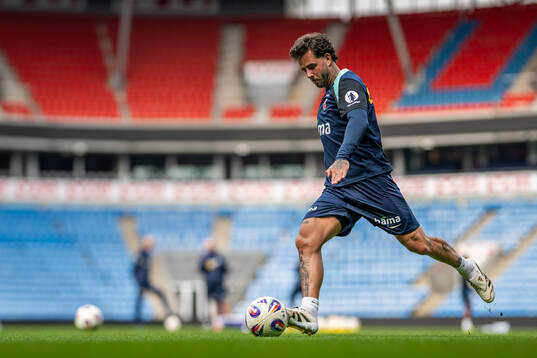 Aron Dønnum of the Norwegian national football team
