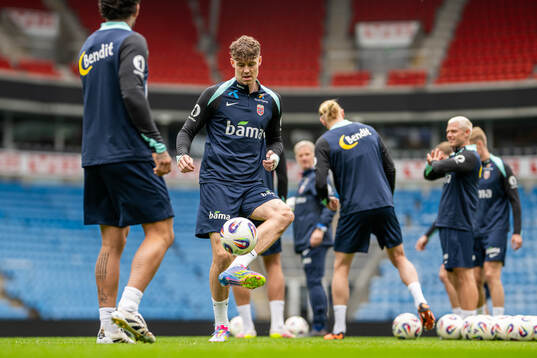 Jørgen Strand Larsen of the Norwegian national football