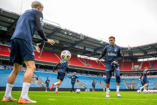 Antonio Nusa of the Norwegian national football team