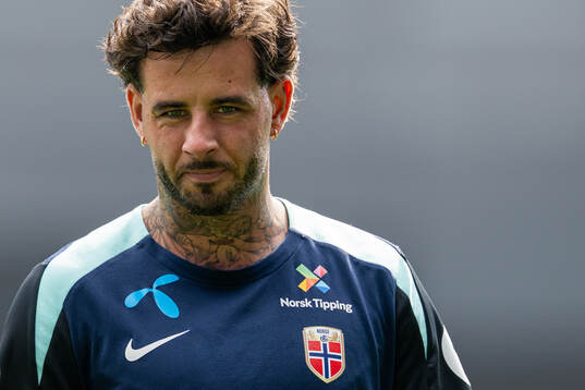 Aron Dønnum of the Norwegian national football team
