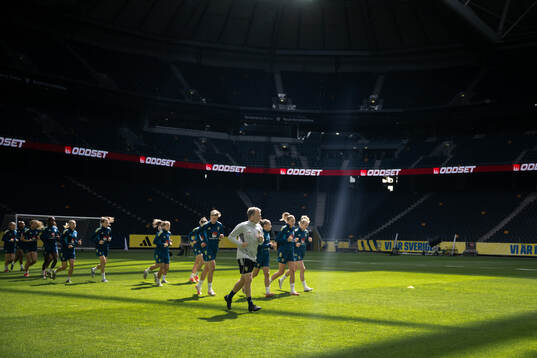 Players of the Swedish women’s national football team