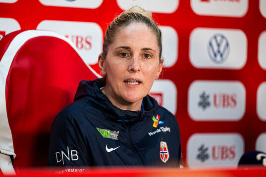 Head coach Gemma Grainger of the Norwegian women's national