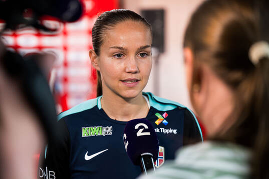 Guro Reiten of the Norwegian women's national football team