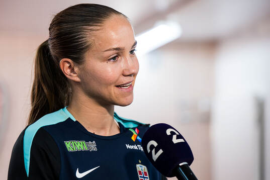 Guro Reiten of the Norwegian women's national football team