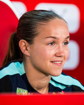 Guro Reiten of the Norwegian women's national football team