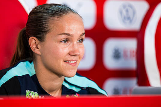 Guro Reiten of the Norwegian women's national football team