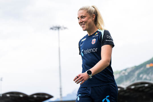 Sophie Román Haug of the Norwegian women's national