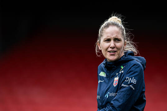 Head coach Gemma Grainger of the Norwegian women's national