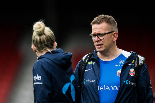 Media officer Henning Sverdrup of the Norwegian women's