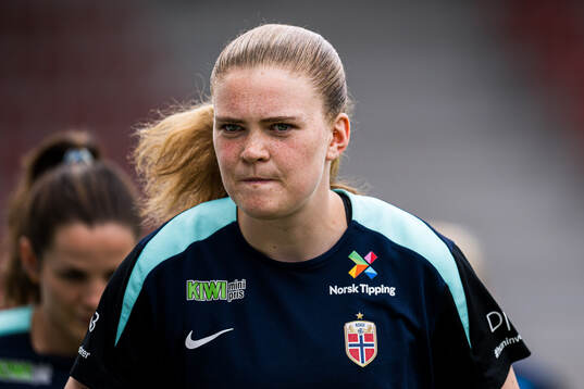 Signe Gaupset of the Norwegian women's national football