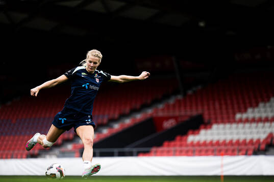 Ada Martine Stolsmo Hegerberg of the Norwegian women's