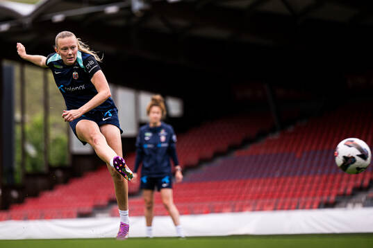 Synne Sofie Kinden Jensen of the Norwegian women's national