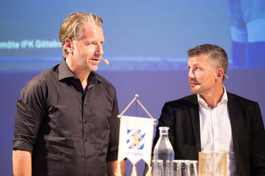 Fotbollschef Jesper Jansson och sportchef Hannes Stiller