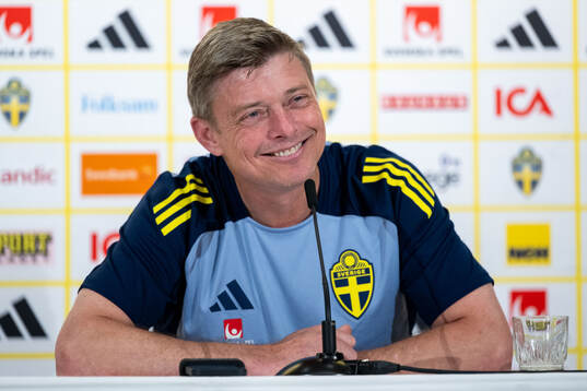 Head coach Jon Dahl Tomasson of the Swedish men's national