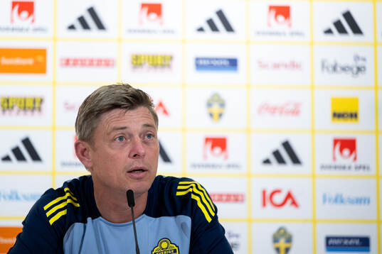 Head coach Jon Dahl Tomasson of the Swedish men's national