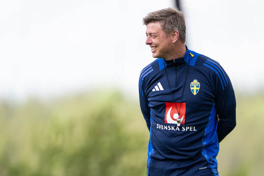 Head coach Jon Dahl Tomasson of the Swedish men's national