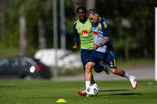 Jordan Larsson of the Swedish men's national football team