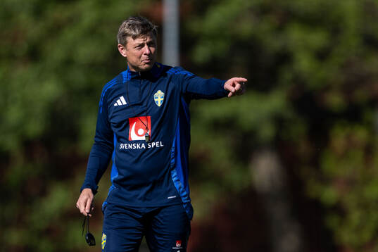 Head coach Jon Dahl Tomasson of the Swedish men's national
