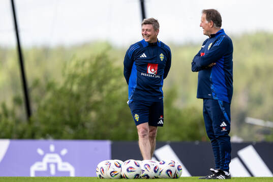 Head coach Jon Dahl Tomasson of the Swedish men's national