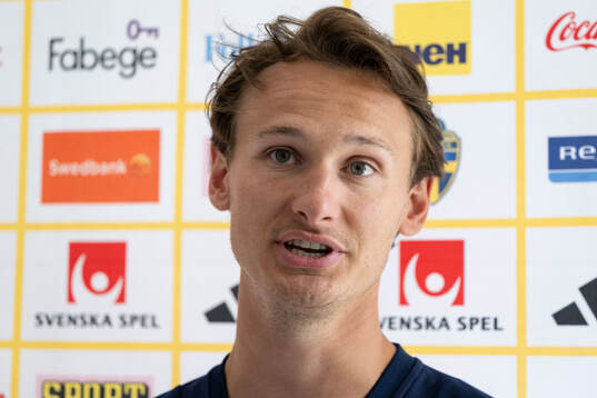 Hjalmar Ekdal of the Swedish men's national football team