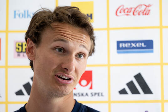 Hjalmar Ekdal of the Swedish men's national football team