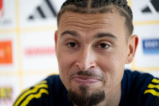 Jordan Larsson of the Swedish men's national football team