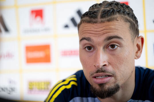 Jordan Larsson of the Swedish men's national football team