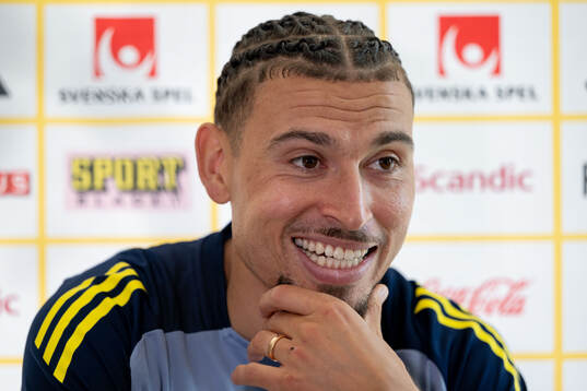 Jordan Larsson of the Swedish men's national football team