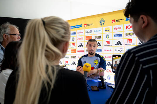 Jordan Larsson of the Swedish men's national football team