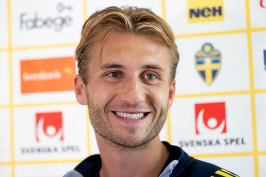 Benjamin Nygren of the Swedish men's national football team
