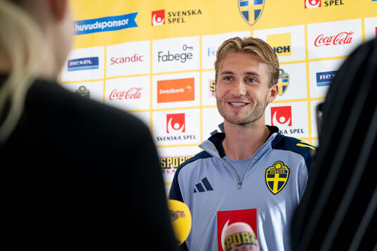 Benjamin Nygren of the Swedish men's national football team