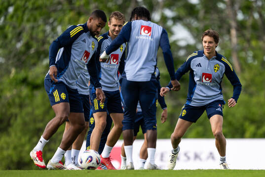 Isak Hien, Benjamin Nygren and John Mellberg of the Swedish