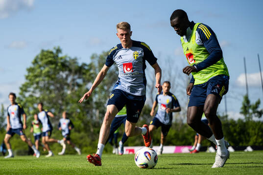Alexander Bernhardsson and Ken Sema of the Swedish men's
