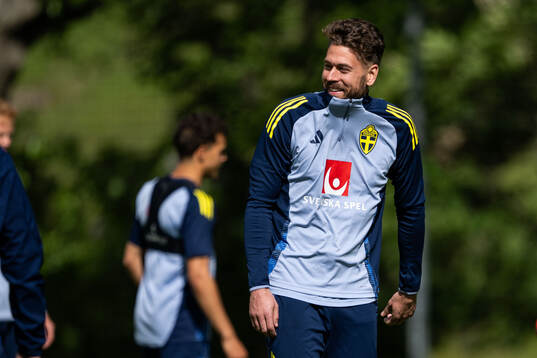 Goalkeeper Kristoffer Nordfeldt of the Swedish men's