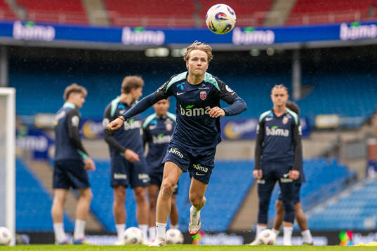 Andreas Schjelderup of the Norwegian national football team