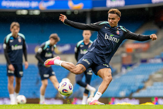 Antonio Nusa of the Norwegian national football team