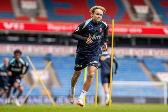 Andreas Schjelderup of the Norwegian national football team