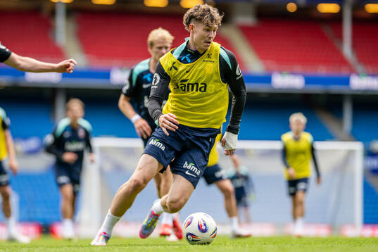 Jørgen Strand Larsen of the Norwegian national football
