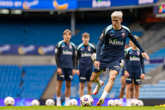 Marcus Holmgren Pedersen of the Norwegian national football