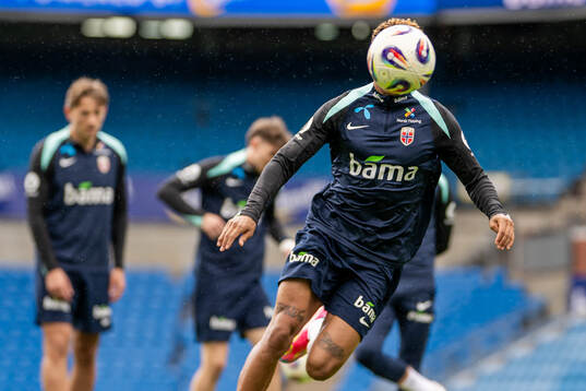 Antonio Nusa of the Norwegian national football team