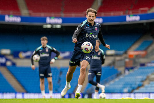 Sander Berge of the Norwegian national football team