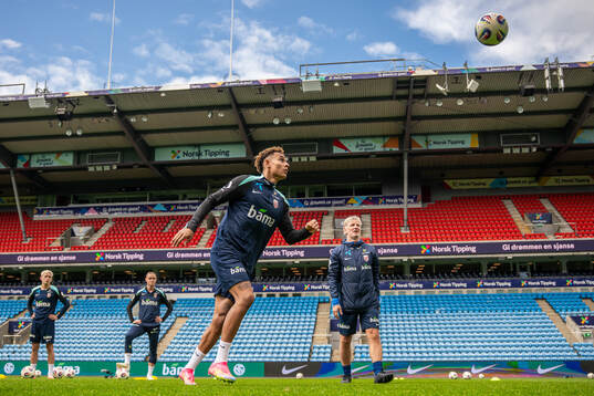 Antonio Nusa of the Norwegian national football team