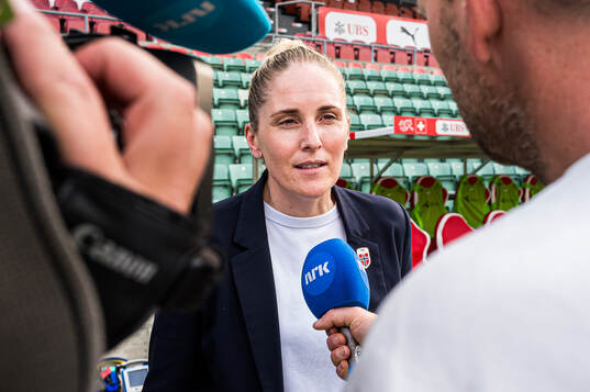 Head coach Gemma Grainger of Norway