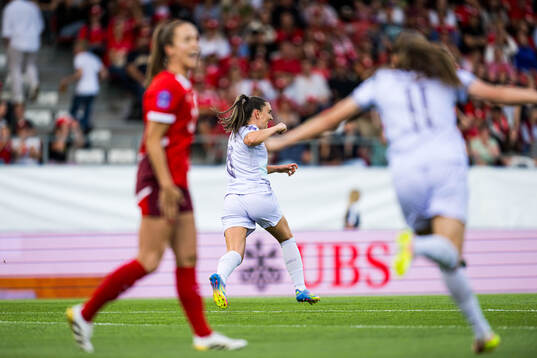 Vilde Bøe Risa of Norway celebrates