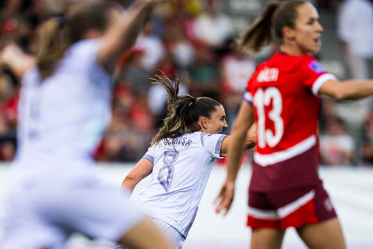 Vilde Bøe Risa of Norway celebrates